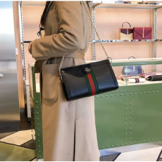 GUCCI 오피디아 GG 스퀘어 체인 숄더백