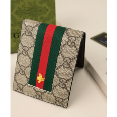 Gucci 수입고급 수프림 스트라이프 꿀벌 반지갑