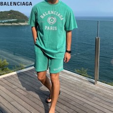 BALENCIAGA 발렌시아가 쿨 피그먼트 반팔 반바지 셋업