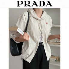 PRADA 프라다 후드 셔츠바람막이