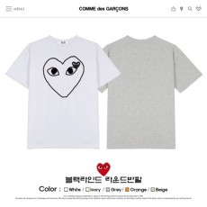 COMME DES GARCONS 꼼데가르송 블랙라인드 오버핏 라운드반팔