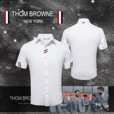 THOM BROWNE 톰브라운 다이애그널 포인트 반팔셔츠