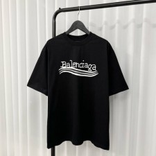 BALENCIAGA 발렌시아가 핸드드로운 폴리티컬 캠페인 로고 티셔츠