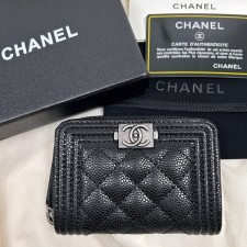 CHANEL 샤넬 보이 코인퍼스 지퍼돌이