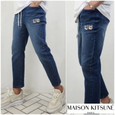 MAISON KITSUNE 메종키츠네 더블 폭스 리얼 밴딩 팬츠