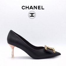 CHANEL 샤넬 체인 CC 로고 펌프스