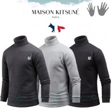 MAISON KITSUNE 메종키츠네 베이직 기모 롱 폴라