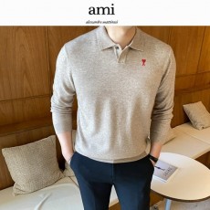 AMI 아미 원버튼 카라긴팔