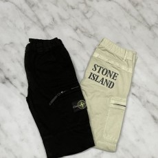 STONEISLAND 스톤아일랜드 백 리플렉터 가먼트다잉 카고 팬츠