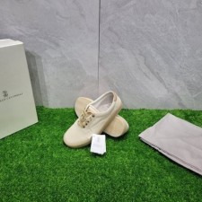 BRUNELLO CUCINELLI 브루넬로쿠 24SS 스웨이드 패치 캔버스 스니커즈