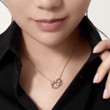 CARTIER  까르띠에 러브 다이아 목걸이