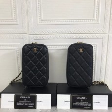 Chanel  샤넬 클래식 체인 폰 홀더백 금장