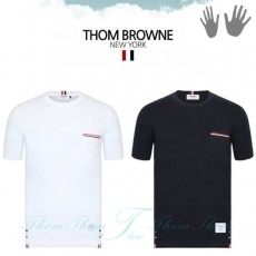 THOM BROWNE 톰브라운 포켓 라운드 반팔