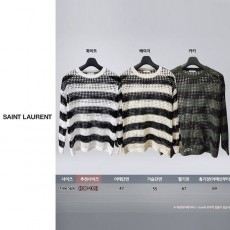 YSL 입생로랑 단가라 망사 쿨니트