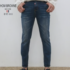 THOM BROWNE 톰브라운 슬림 일자 청바지