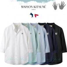 MAISON KITSUNE 메종키츠네 차이나 7부 셔츠