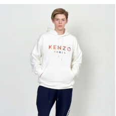 KENZO 켄조 페인트 레터링 후드티  맨투맨