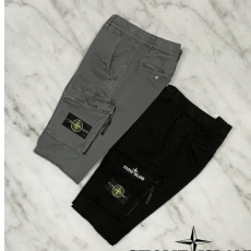 STONEISLAND 스톤아일랜드 립스트랙 가먼트다잉 지퍼 카고팬츠