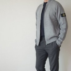 STONEISLAND 스톤아일랜드 울집업 블루종