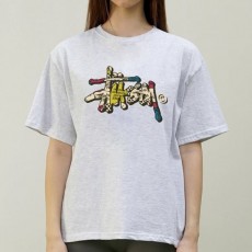 STUSSY 스투시 코믹스 로고 티셔츠