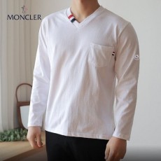 MONCLER 몽끌레어 삼선탭 브이넥 긴팔티