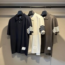 THOM BROWNE 톰브라운 4바 카라 니트 반팔