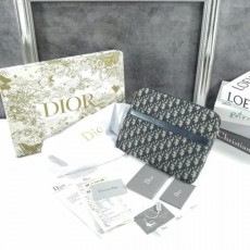 DIOR 디올 Travel 파우치 ㅡ블루  Oblique 자카드