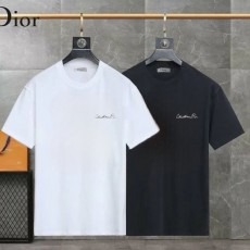 DIOR 디올 핸드라이팅 플라워 백 로고 라운드 반팔