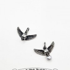 CHROME HEARTS 크롬하츠 CH 포티 마할리아 스컬윙 스몰 팬던트