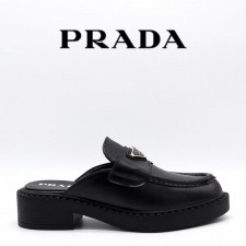 PRADA 프라다 BRUSHED LEATHER BLOAFER