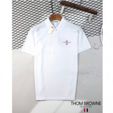 THOM BROWNE 톰브라운 프린팅 로고 PK 반팔 카라 티