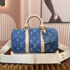 LOUIS VUITTON 루이비통  데님 키폴 반둘리에