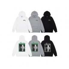 STUSSY 스투시 란딘 프린트 후드 티셔츠