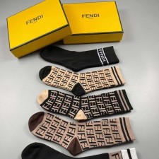 FENDI 펜디 남녀공용 5종 양말세트