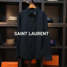 YSL 입생로랑 포멀 모던 블랙 셔츠