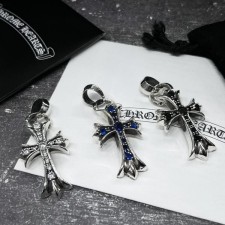 CHROME HEARTS 크롬하츠 CH PLUS 크로스 다이아 LARGE 팬던트&키링