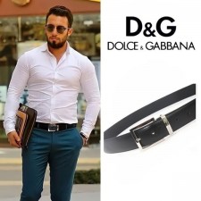 DOLCE&GABBANA 돌체앤가바나 24s 실버스틸핀 벨트