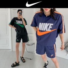 NIKE 나이키  니케. 배색 잭 테잎 반바지 세트
