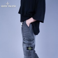 STONEISLAND 스톤아일랜드 카펜터 카고 와이드 팬츠