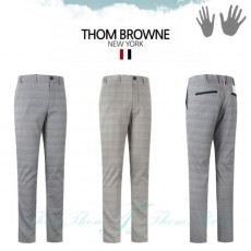 THOM BROWNE 톰브라운 고든 체크 밴딩 슬림 팬츠