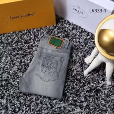 LOUIS VUITTON 루이비통 엠보로고 스판 워싱데님팬츠