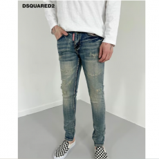 DSQUARED2 디스퀘어드2 스크래치 데님 스판 팬츠