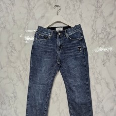 AMI 아미 핸드 워싱 데님 팬츠