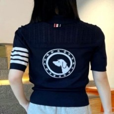 THOM BROWNE 톰브라운 닥스훈트 세리 카라 니트