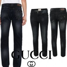 GUCCI 구찌 시마 포켓 블랙워싱 슬림진