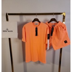 STONEISLAND 스톤아일랜드 워싱피그먼트 반팔반바지 세트