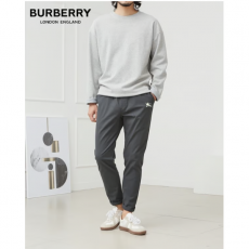 BURBERRY 버버리 기사자수 코튼 스윔 팬츠