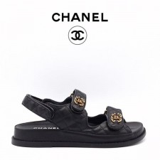 CHANEL 샤넬 여성 체인 CC로고 샌들