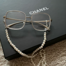 CHANEL 샤넬 펄글라스 체인 안경