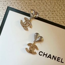 CHANEL 샤넬 하트 스톤 귀걸이